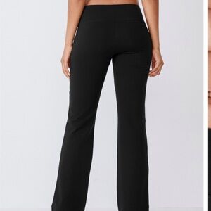 Brand NWT Jockey Cotton Stretch Slim Bootleg Pant black size S